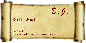 Dull Judit névjegykártya