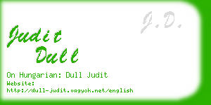 judit dull business card